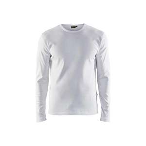 BLAKLADER - 331410321000L <b>T</b>-<b>shirt</b> <b>long</b> <b>sleeved</b> <b>White</b> - EAN 7330509255179 WORK <b>T</b>-<b>SHIRTS</b> AND POLO <b>SHIRTS</b> - Product Image 1