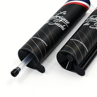 Emballage personnalisé en tube de papier noir avec rouleau à sushi en plastique transparent pour kit de fabrication de sushi maison