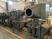 Aidea Caldera de Recuperación de Calor Residual de Motor de Acero al Carbono, Intercambiador de Calor de Tubos Aletados Enfriado por Aire para Uso Industrial con Turbinas 380V/220V