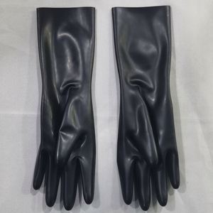 Cao su tự nhiên cao su bí mật ngắn Fetish <span class=keywords><strong>Latex</strong></span> ngón chân hỗn hợp găng tay Cổ tay màu đỏ/đen/trong suốt - Product Image 4