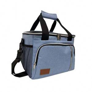 Bolsa Térmica Grande de 15L para Almuerzo, con Correa para el Hombro y Asa, Lonchera Aislada Moderna para Almacenar Alimentos y Bebidas - Product Image 5