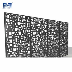 Mur-rideau extérieur en métal <span class=keywords><strong>d</strong></span>écoupé au laser 3D de haute qualité, imperméable, durable, multifonctionnel, en aluminium perforé - Product Image 6