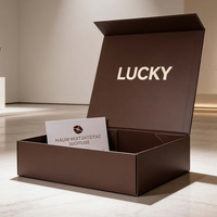 Boîte-cadeau en carton rigide avec fermeture magnétique, emballage de luxe, logo personnalisé, livraison plate