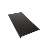 Plaque en aluminium anodisé noir anthracite satiné 3003 5005 de 1 mm à 3 mm avec AA15 AA20 pour murs et plafonds intérieurs architecturaux