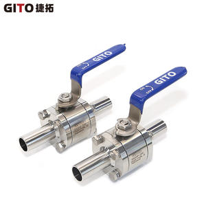 Válvula de Bola de Acero Inoxidable GITO BA, Estructura de Control Manual Forjada y Soldada para Agua y Gas, Personalización OEM - Product Image 1