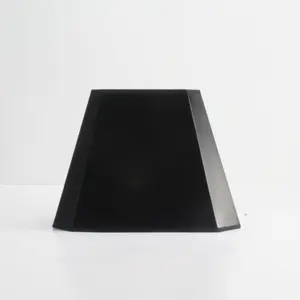 Özel kapalı altın siyah el yapımı pvc masa abajur toptan ucuz kare zemin reflektör lamba gölge
