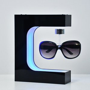E-hình dạng màu đen <span class=keywords><strong>Magnetic</strong></span> nổi Acrylic kính hiển thị đứng bay lên xoay Sunglass kính hiển thị hiển thị quảng cáo - Product Image 2