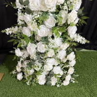 Künstliche Blume Neues Design Horn bogen blume für Hochzeits dekoration Blumen reihe für Ereignis dekoration