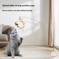 Bâtonnet à chat avec ventouse en ABS/TPU, protection de l'environnement, ventouse détachable pour chat et chien