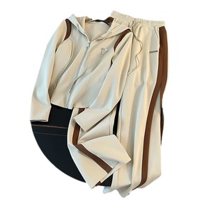 Abito sportivo Casual alla moda stile europeo per donna autunno <span class=keywords><strong>Set</strong></span> <span class=keywords><strong>felpa</strong></span> con cappuccio con blocchi di colore - Product Image 5