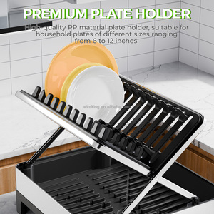 Escurridor de Platos de Acero Inoxidable WIREKING para Fregadero, Organizador de Accesorios de Cocina, Soporte para Utensilios, Escurridor de Platos - Product Image 4