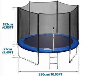 Hot Sale Outdoor Kids <strong>Trampoline</strong> <strong>with</strong> Safety Enclosure <strong>Net</strong> Christmas Gifts for Boys and Girls-E-Commerce - Product Image 4