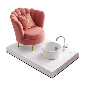 Muebles de lujo para salón de uñas, silla de masaje rosa para spa de pedicura, sillas de spa para pedicura para salón de uñas - Product Image 1