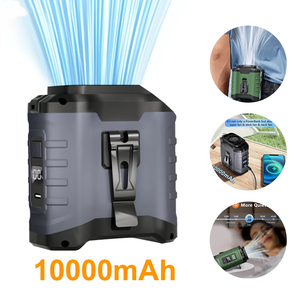 Ventilateur portable à clipser à la ceinture, mini ventilateur USB rechargeable avec batterie externe 10000 mAh, ventilateur sans fil à suspendre au cou pour le sport, les activités de plein air et le travail - Product Image 2