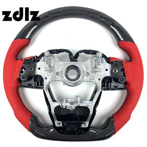 Volante de Fibra de Carbono y Cuero Perforado Rojo Personalizado para <span class=keywords><strong>Toyota</strong></span> Sienna 2018 2019 2020 2021 2022 <span class=keywords><strong>2023</strong></span> 2024 - Product Image 6
