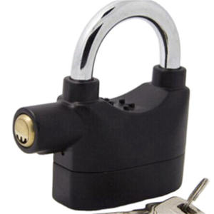 Mehrfarbiges Motorrads chloss aus Aluminium legierung, Hochs icherheits vorhänge schloss mit Schlüssel und Alarmsystem für Fahrräder - Product Image 1