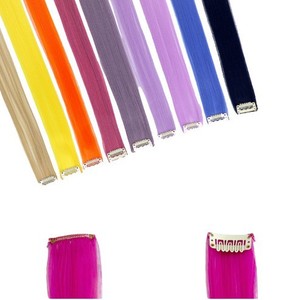Estensore per capelli lisci Xuchang con clip, in seta resistente alle alte temperature, opaco, senza cuciture, con clip BB per extension a orecchio, effetto highlight - Product Image 3