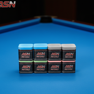 <span class=keywords><strong>Craie</strong></span> de billard ASN Chalk-R, qualité tournoi, 3X Friction, antidérapante, faible poussière, multicolores, pour snooker et billard 9 boules, vente en gros, OEM, ODM - Product Image 1