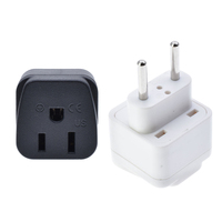 Adaptateur de Voyage Européen pour USA vers UE 100-250V, 3 Broches Plates, Matériaux Cuivre & ABS, Certifié AC CE ROHS, Modèle wd