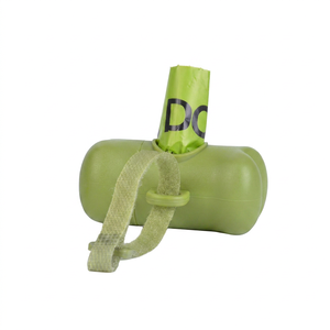 Bolsas para excremento de perro de plástico de marca privada OEM ODM, bolsas compostables para desechos de mascotas con impresión personalizada y dispensador - Product Image 1
