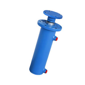 Vérin hydraulique à double effet de 40 tonnes avec bride avant FA non standard personnalisée de 140 mm de diamètre pour système hydraulique fabriqué sur mesure - Product Image 1