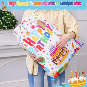 Sacchetti con Coulisse Personalizzati Ecologici, Grandi Sacchetti Regalo per Feste <span class=keywords><strong>di</strong></span> <span class=keywords><strong>Compleanno</strong></span>, Versatili Sacchi in Cotone con Chiusura a Coulisse - Product Image 2