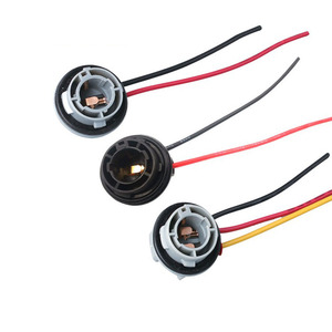 AUTO Lamp Holder Fog Light Wiring Harness Auto Connectors Fit Fog Lamp H8 H9 H11Small Lamp Holder 1156 1157 3156 3157 T10 - Product Image 1