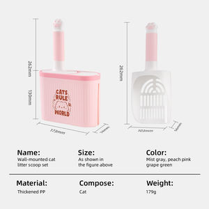 Toptan Kaka Küreği Toplu Dayanıklı Plastik Çöp Küreği Kancalı Saklama Kutulu - Product Image 4