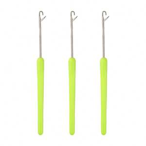 Perruque à manche en plastique vert avec outil de crochet en laine fait à la main dreadlocks outils d'extension de cheveux crochet de langue - Product Image 1