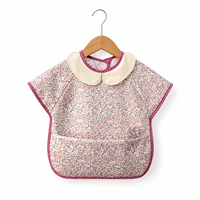 Bavoir imperméable coloré pour bébé, facile à nettoyer, motif dessin animé mignon, kit tablier pour enfants de 1 à 4 ans, en matériau PU, pour les repas