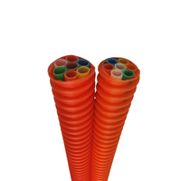 Ducto Óptico Corrugado de HDPE de 7 Vías de Alta Presión Premium |   Conducto Flexible Subterráneo para Telecomunicaciones con 7 Subconductos para Cable de Fibra Óptica