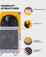 Radiateur d'huile hydraulique en aluminium et durable pour groupe hydraulique