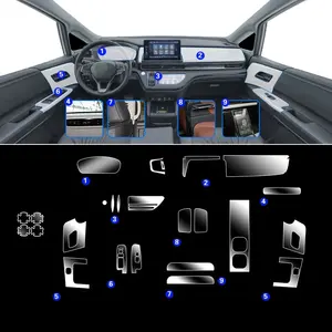 Tpu Film Transparent autocollant intérieur <span class=keywords><strong>Console</strong></span> centrale porte d'engrenage accoudoir arrière panneau accessoires de voiture pour Honda <span class=keywords><strong>Odyssey</strong></span> 2023 2024 - Product Image 1