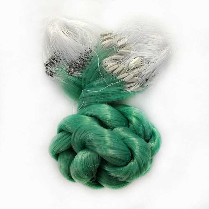 clear fish net Long Handle Affordable Trout free performance 30mx1.2m Clear Green White Fishing