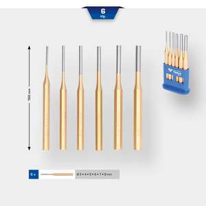 Ensemble de poinçons Brilliant Tools, 6 pièces - Product Image 3