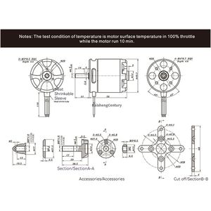 Motor Sunnysky II X4130 (5060) 70E Nuevo al por Mayor para <span class=keywords><strong>Aeromodelismo</strong></span> de Ala Fija con Potencia KV275 310 para Drones - Product Image 6