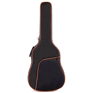 Tas Gitar Akustik dengan Tali Bahu Ganda yang Dapat Disesuaikan, Tas Gig Lembut, Tas Gitar Hitam - Product Image 2