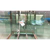 Structure solide 6mm 8mm 10mm Porte en verre de sécurité trempé Panneau en verre trempé transparent pour salle de bain et salon