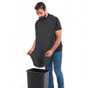 Cape de rasage en coton pour homme, attrape-poils de barbe, bavoir de soin pour le visage, pour rasage des poils, pour adultes, pour le nettoyage après le rasage, cadeau pour coiffeur - Product Image 4