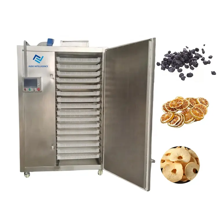 100 kg-150kg Công suất thông minh PLC điều khiển trái cây máy sấy Hot Air dehydrator sắn thực phẩm máy sấy