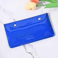Dompet pria, dompet pria kecil PVC, kantong dokumen, pemegang kartu untuk penyimpanan dokumen dan pengaturan