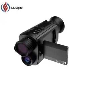 Télescope monoculaire infrarouge numérique monoculaire à vision nocturne amélioré pour l'obscurité 100% avec zoom 8X pour la chasse au camping adulte