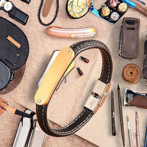 Joyería tejida al por mayor, acero inoxidable que se puede tallar para hombres - Product Image 2