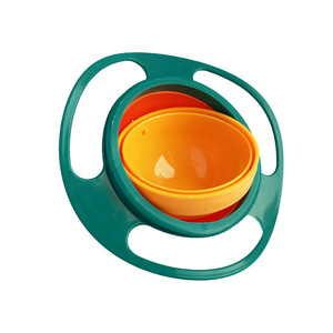 Ufo Bowl Balance 360 Degree Rotating Spill Free Baby Childrens Feeding Dish Solid Color Red C066W Age 1 2 Years - Product Image 4