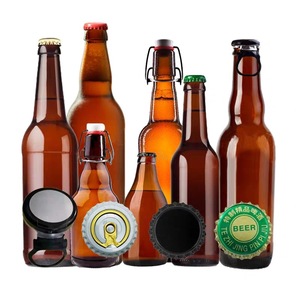 Botella de <span class=keywords><strong>Cerveza</strong></span> de Vidrio Ámbar de 330 ml y 296 ml con Tapa Corona, Botellas de Bebidas Marrones para Kombucha, Refrescos, Agua Tónica - Product Image 4