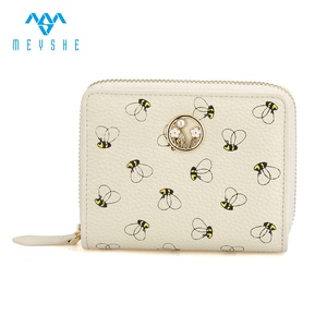 Monedero de Cuero Genuino Personalizado por Sublimación de Buena Calidad para Mujer, con Estampado de Dinero, Tarjetero, Monedero con Cremallera - Product Image 2