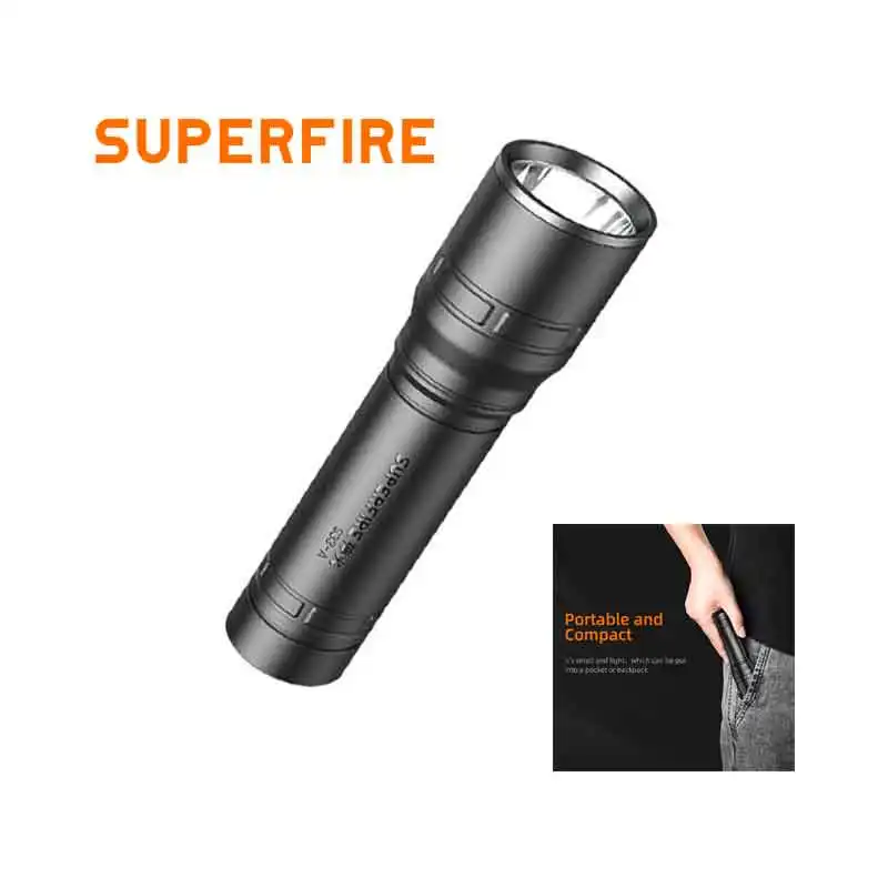 Đèn pin mini xách tay LED Đèn pin Torch LED Đèn pin sạc không thấm nước EDC săn bắn Cắm Trại Đi Bộ Đường Dài