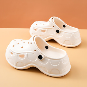 Women's <b>Clogs</b> EVA Thick Sole Breathable Non Slip Outdoor Beach Slippers Size 36 37 38 39 40 41 Off White Brown - Product Image 3