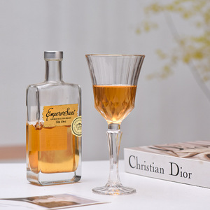 Calice in Vetro Senza Piombo con Bordo Dorato di Kaly's Classic Drinkware, Capacità 255 ml, Ideale per Brandy, Vino e Feste - Product Image 5