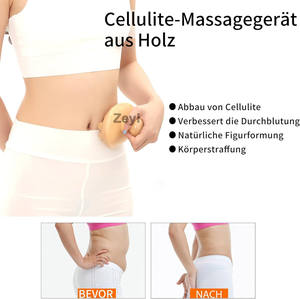 Holztherapie-Massagewerkzeuge mit Eigenem Logo Cellulite-Massageroller Holz-Körperbürste Faszien-Blaster-Bürste Lymph-Massagegerät - Product Image 4